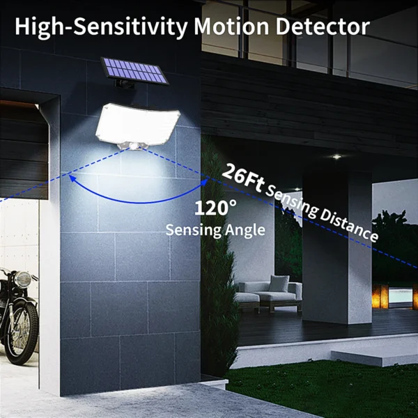 234 LEDs Solar Wall Lights with Remote Control - 3 Modes, IP65 - Image 4