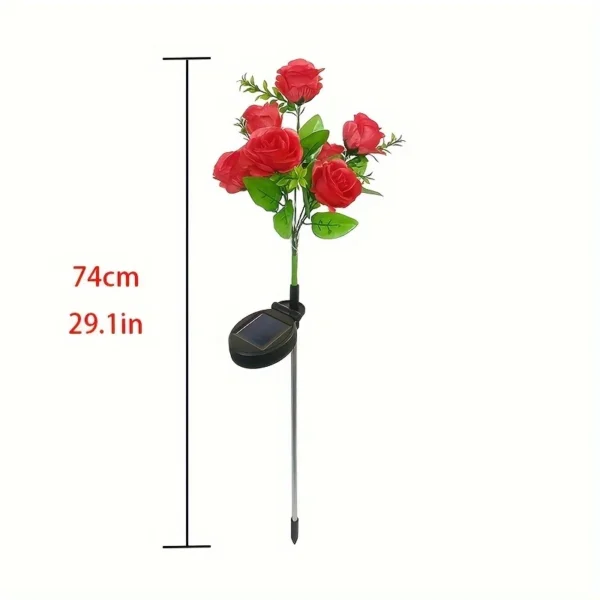 7 Head Solar Rose Decorative Lights for Garden Outdoor Decoration - Image 5
