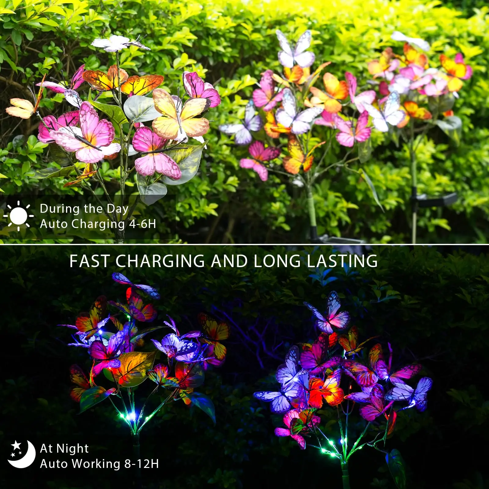 LED Butterfly Solar Lights - Outdoor Decorative Solar Garden Lights - Image 2