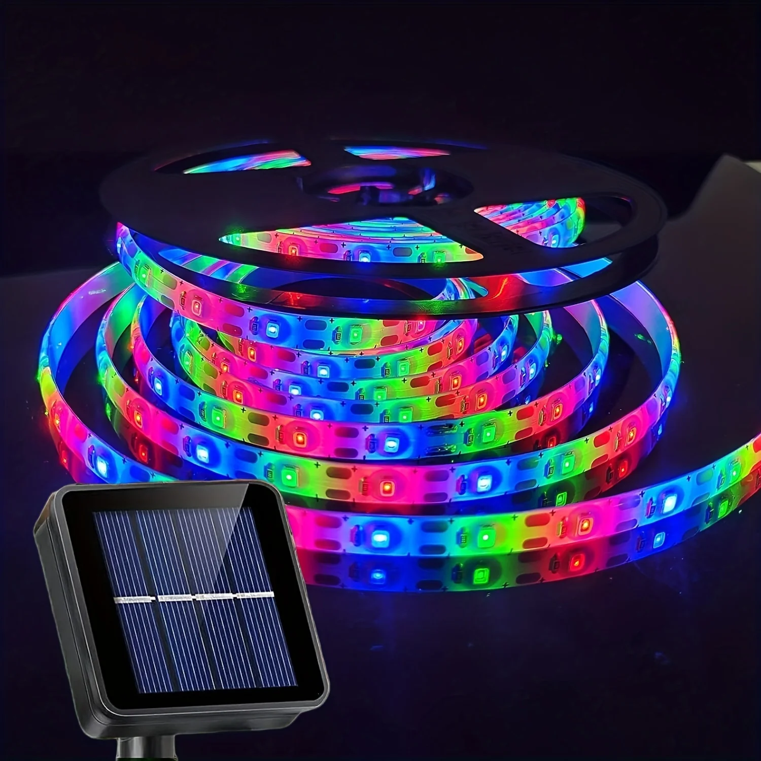 Outdoor Solar Strip Light - 150 LEDs, 8 Modes, 16.4ft, Waterproof - Image 5