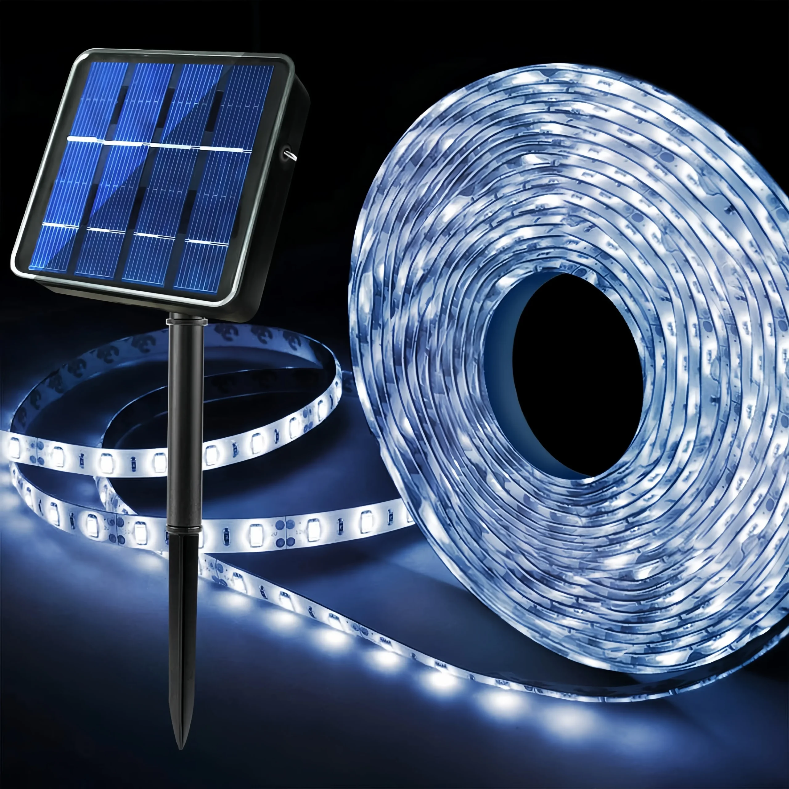 Outdoor Solar Strip Light - 150 LEDs, 8 Modes, 16.4ft, Waterproof - Image 6
