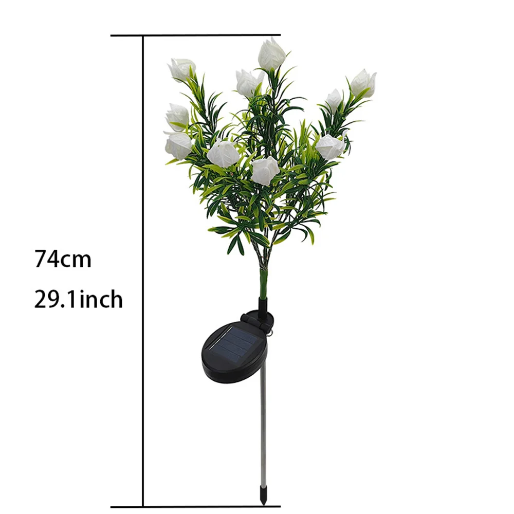 Solar Garden Light with 42 LEDs - Waterproof Gardenia Design - Image 4