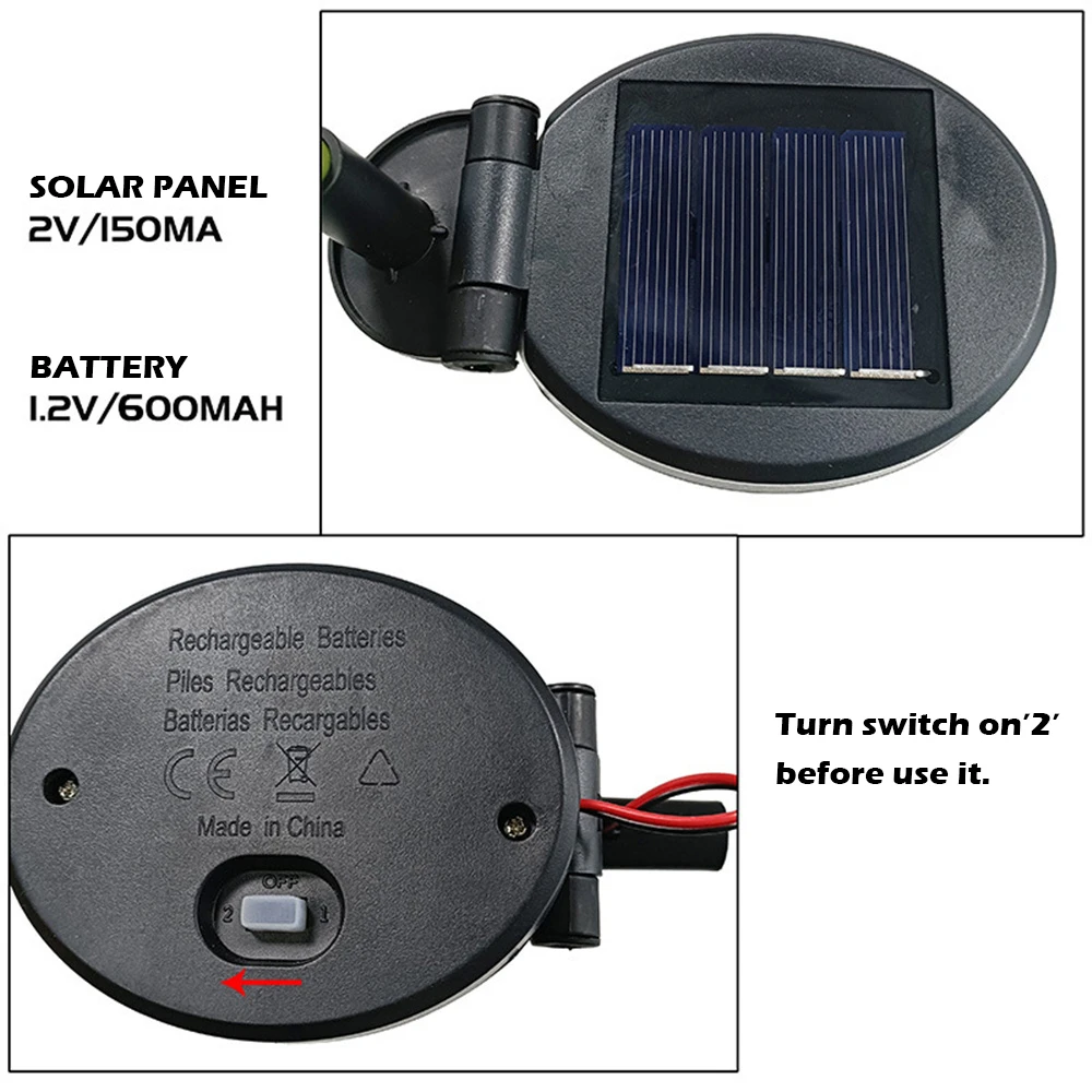 Solar Garden Light with 42 LEDs - Waterproof Gardenia Design - Image 6