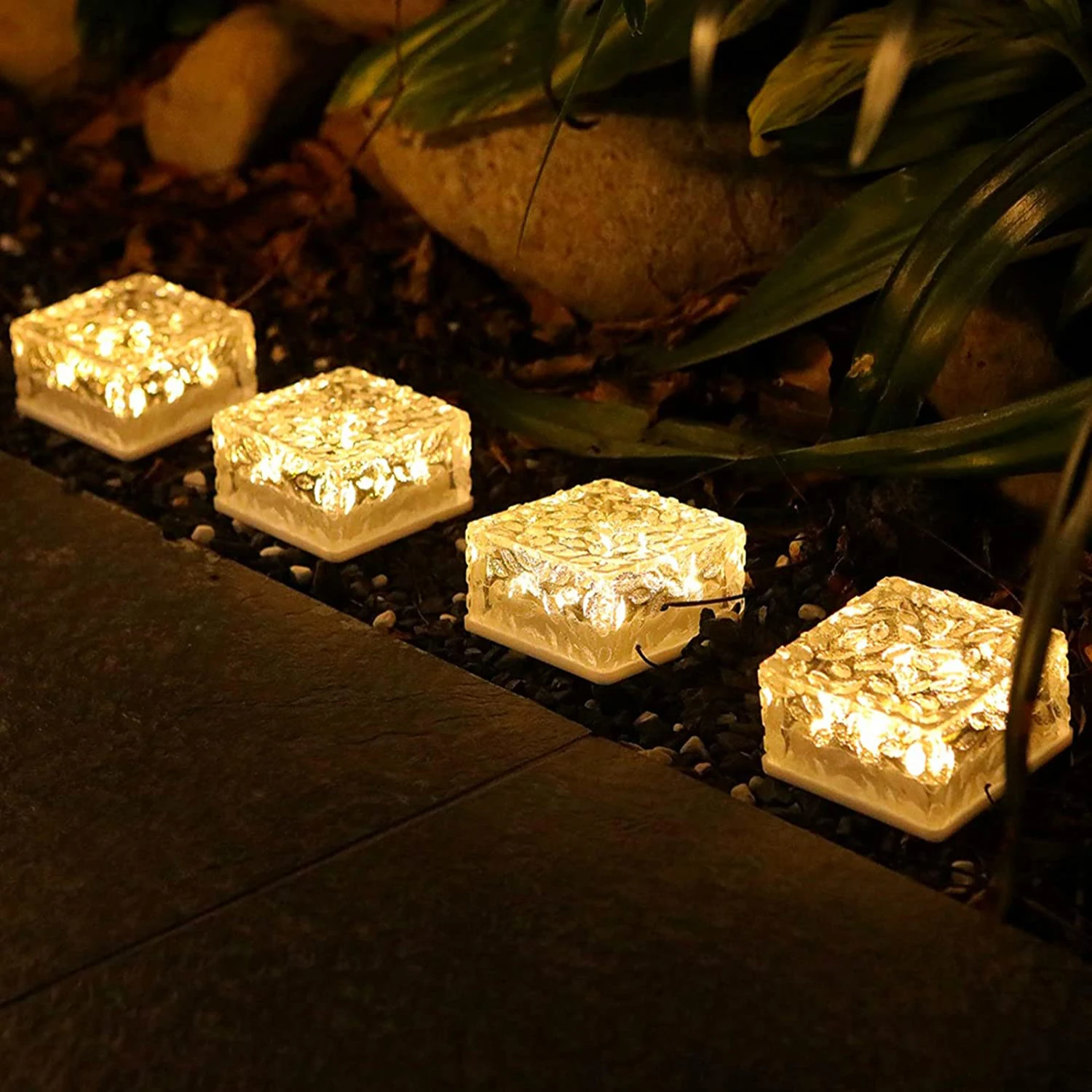 Solar Ice Cube Light - Waterproof Garden Pathway Lamp - Image 2