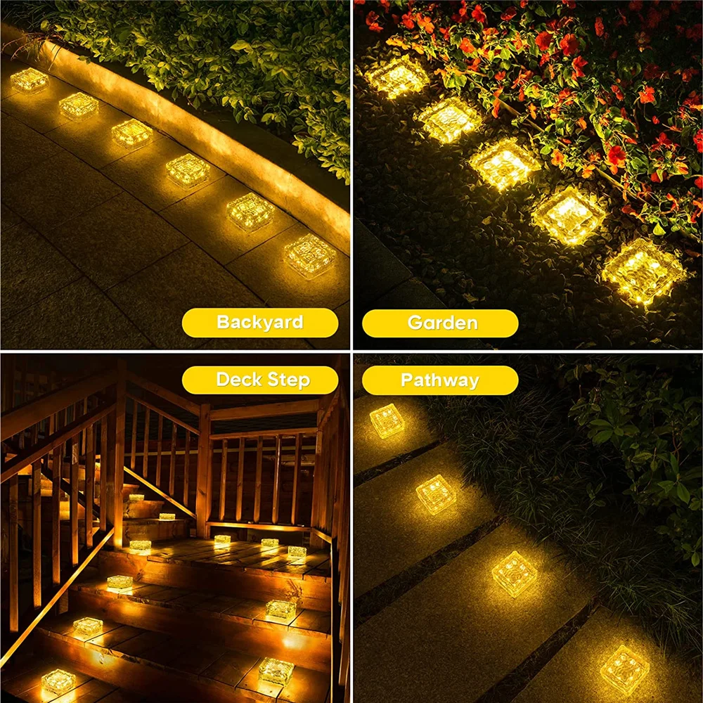 Solar Ice Cube Light - Waterproof Garden Pathway Lamp - Image 4
