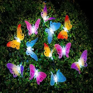 Solar Butterfly Fairy String Lights 11.9FT - Waterproof & LED