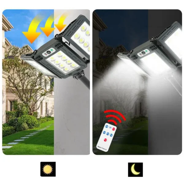 Solar Motion Sensor Light with 3 Modes for Outdoor Use - Image 2