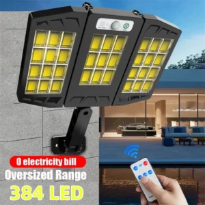 Solar Motion Sensor Light with 3 Modes for Outdoor Use