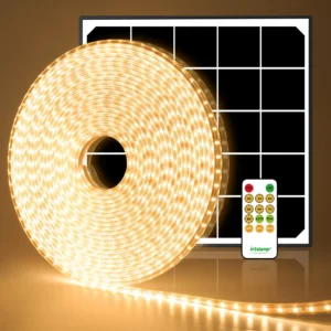 Solar Strip Lights Outdoor - 6000mAh 32.8FT LED Lights