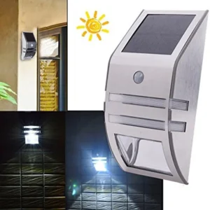 Solar Motion Sensor Wall Lights - Waterproof LED Outdoor Light