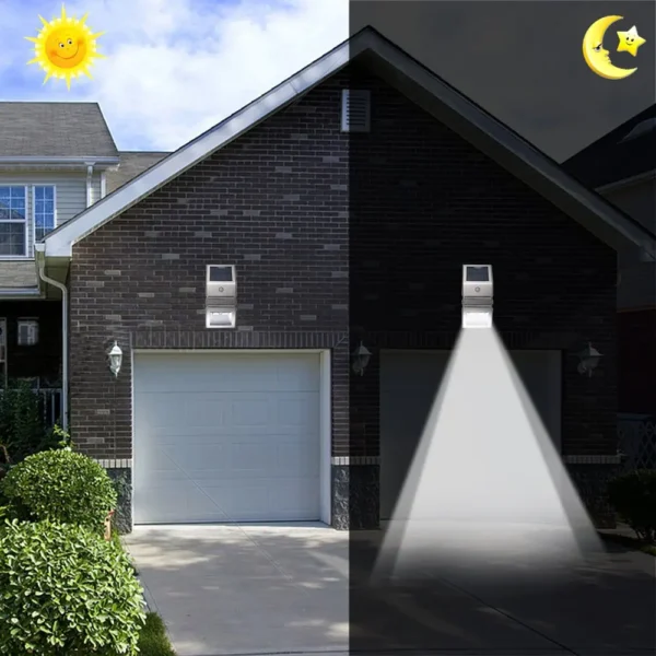 Solar Motion Sensor Wall Lights - Waterproof LED Outdoor Light - Image 5