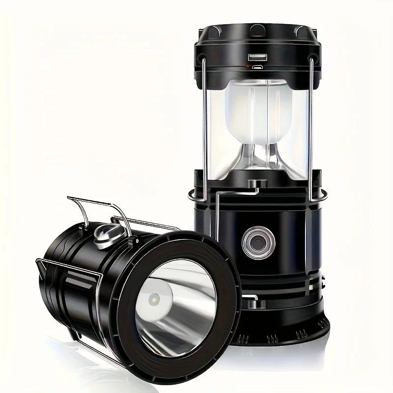 USB Rechargeable Solar LED Camping Lantern - Portable & Collapsible - Image 6
