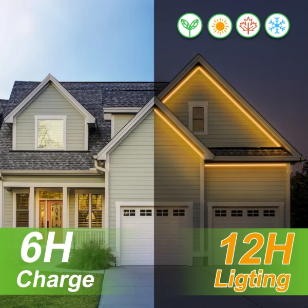 Outdoor Solar Strip Lights 32.8FT 800 LED Waterproof Garden Lights - Image 2