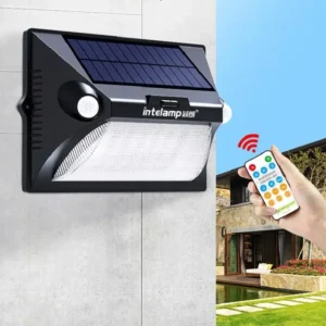 Solar Lights Outdoor Motion Sensor Waterproof Wall Lamp Remote Control