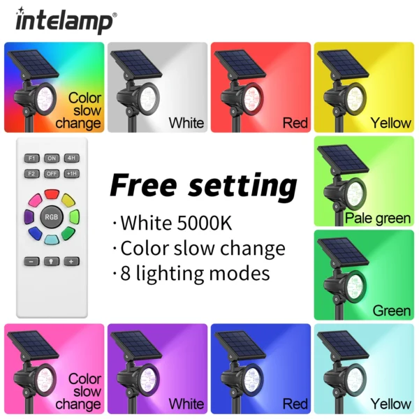 Super Bright Outdoor Solar Waterproof LED Spotlight - Image 4
