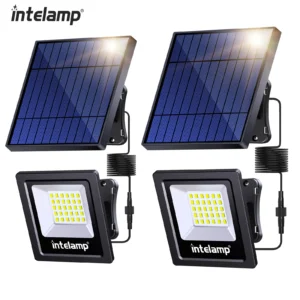2 PCS Solar Security Lights - IP65 Waterproof Outdoor Lamp
