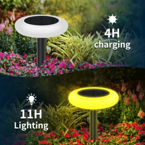 Color Changing Solar Lights for Outdoor Garden Pathway Patio Yard